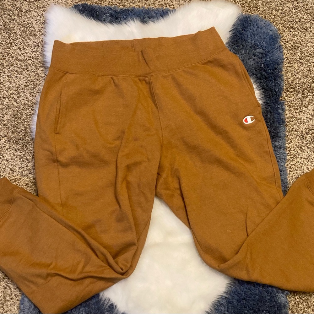 Champion brand sweatpants. Size 2XL jogger style brown color.